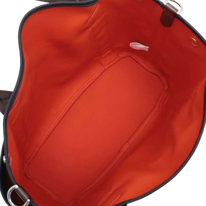 Hermès Toile Sac de Pansage Grooming Bag Blue Canvas Very good condition - Inside View