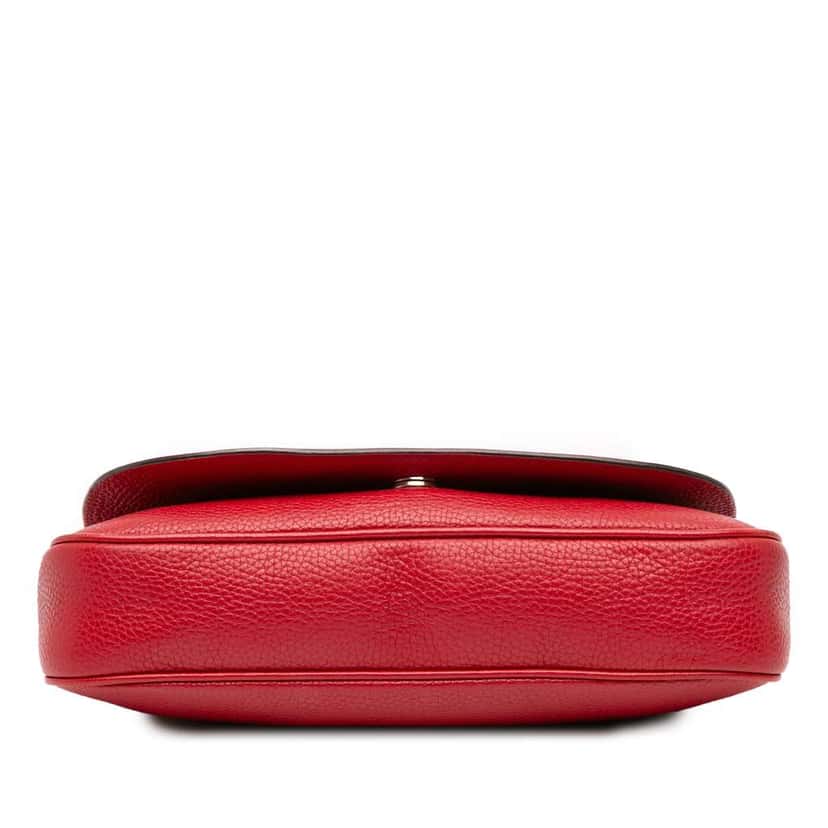 Gucci Medium Leather Soho Chain Flap Crossbody Red Leather Good condition - Inside View