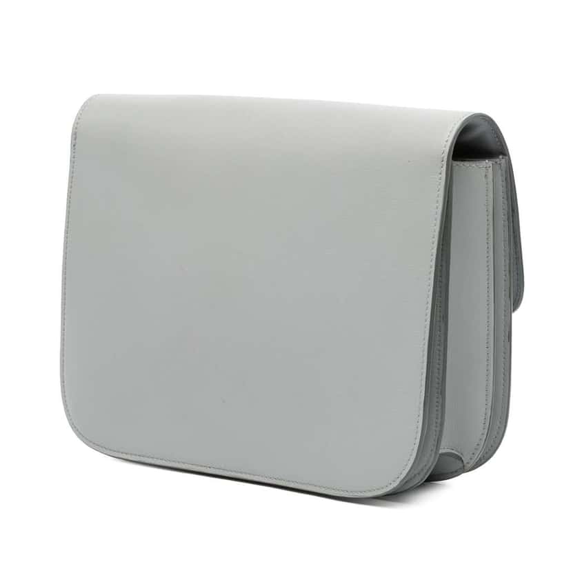 Celine Medium Calfskin Classic Box Grey Leather Good condition - Back View