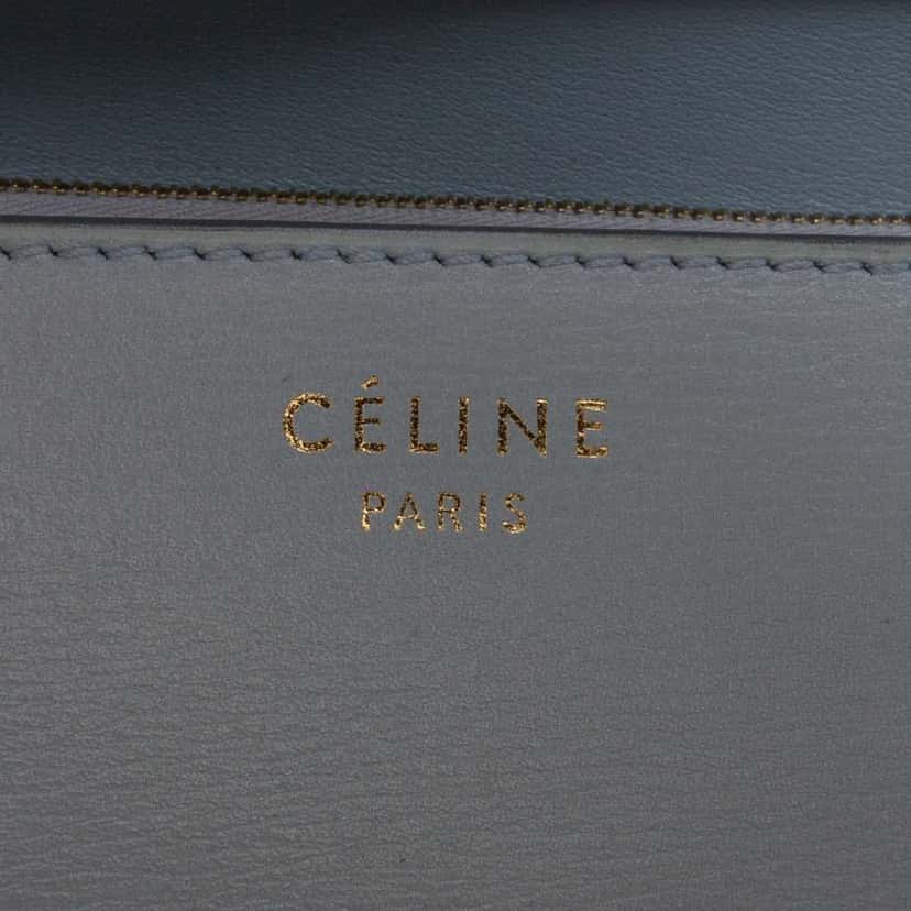 Celine Medium Calfskin Classic Box Grey Leather Good condition - Box View