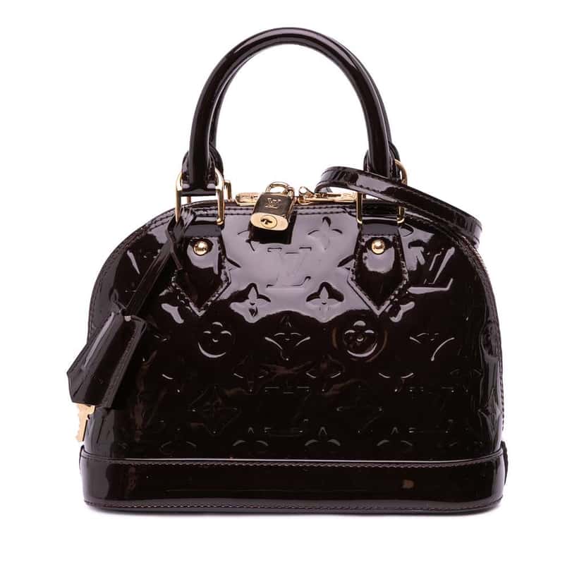 Louis Vuitton Monogram Vernis Alma BB Purple Leather Good condition - Front View