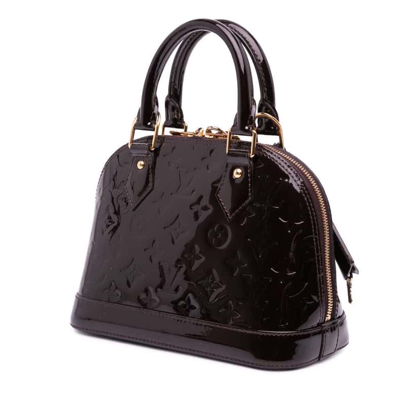 Louis Vuitton Monogram Vernis Alma BB Purple Leather Good condition - Back View