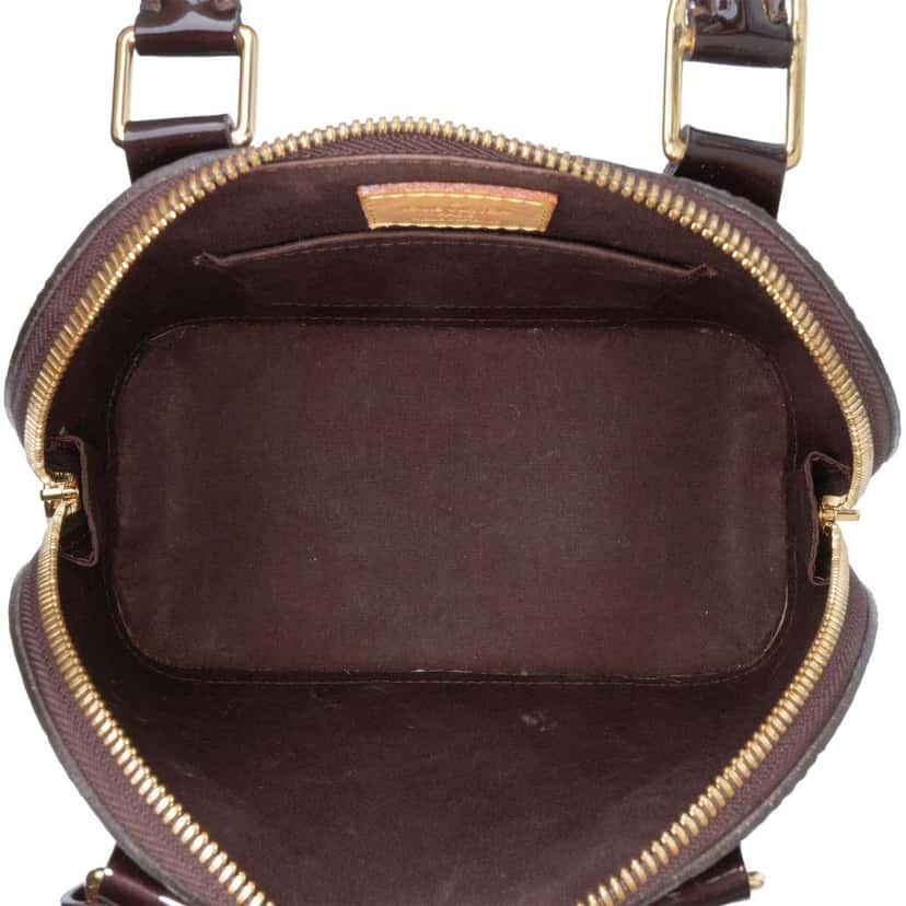 Louis Vuitton Monogram Vernis Alma BB Purple Leather Good condition - Model View