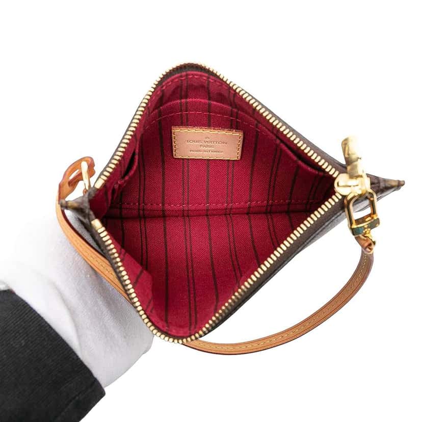 Louis Vuitton Monogram Neverfull Pochette PM Brown Good condition - Model View