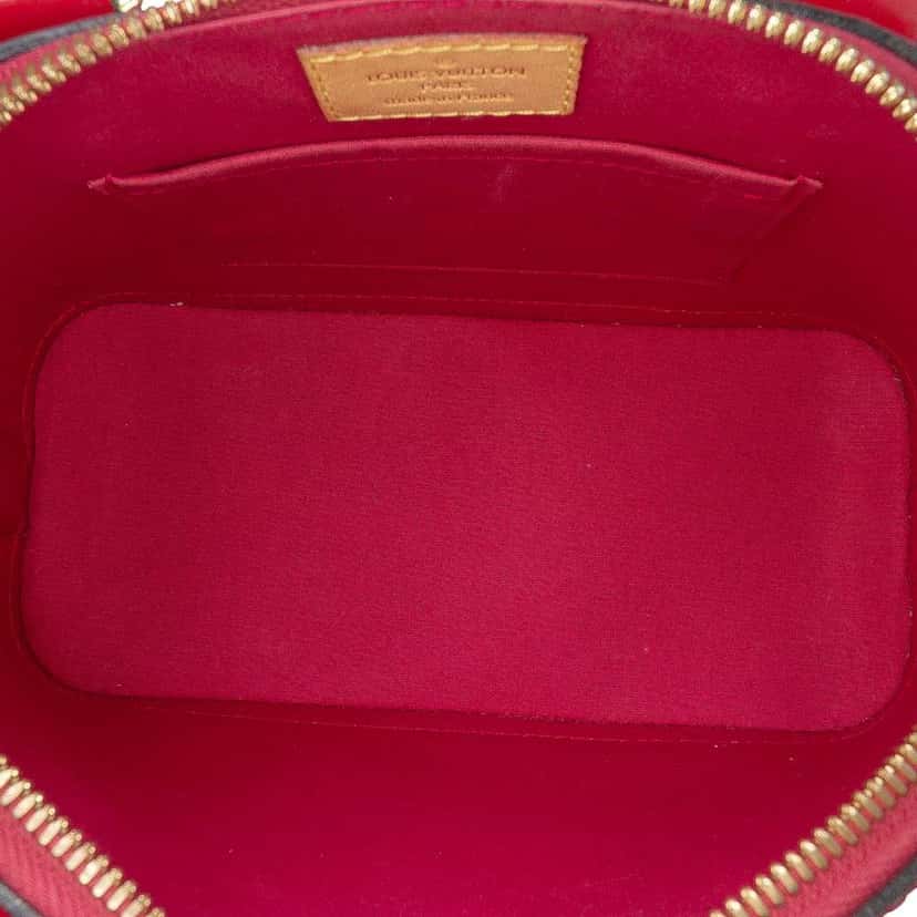 Louis Vuitton Monogram Vernis Alma BB Red Leather Good condition - Model View