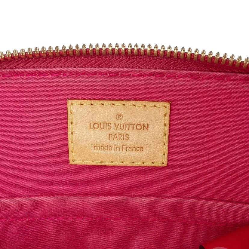 Louis Vuitton Monogram Vernis Alma BB Red Leather Good condition - Box View