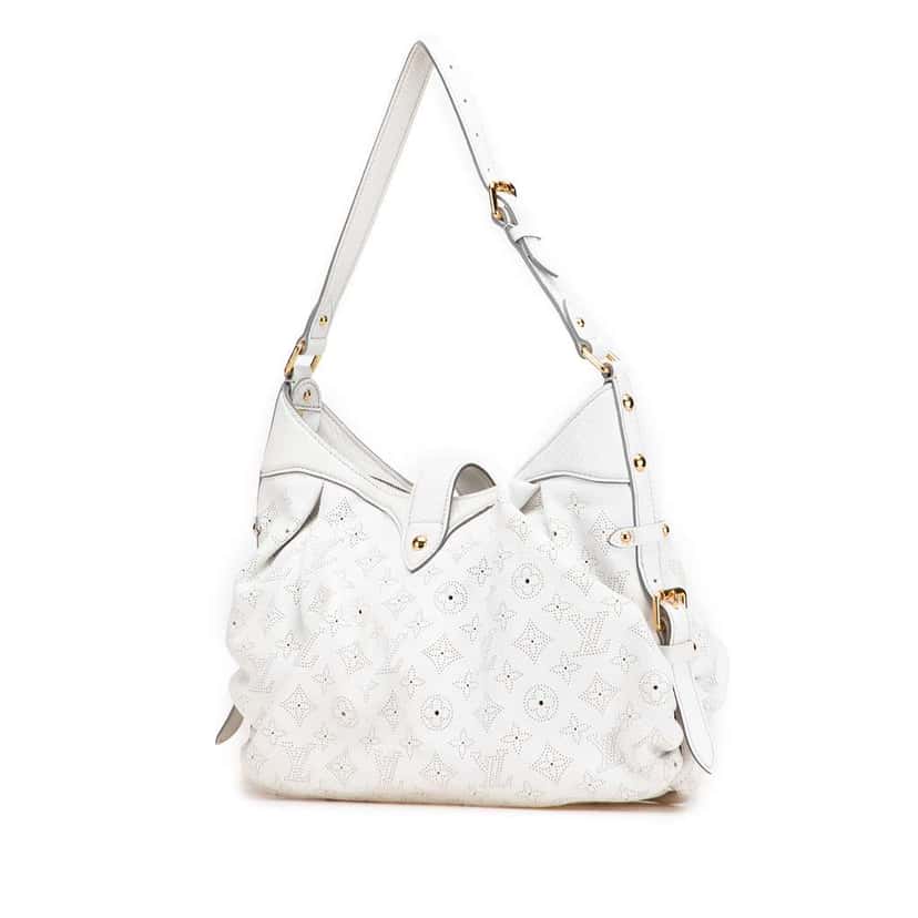 Louis Vuitton Monogram Mahina XS White Leather Good condition - Back View