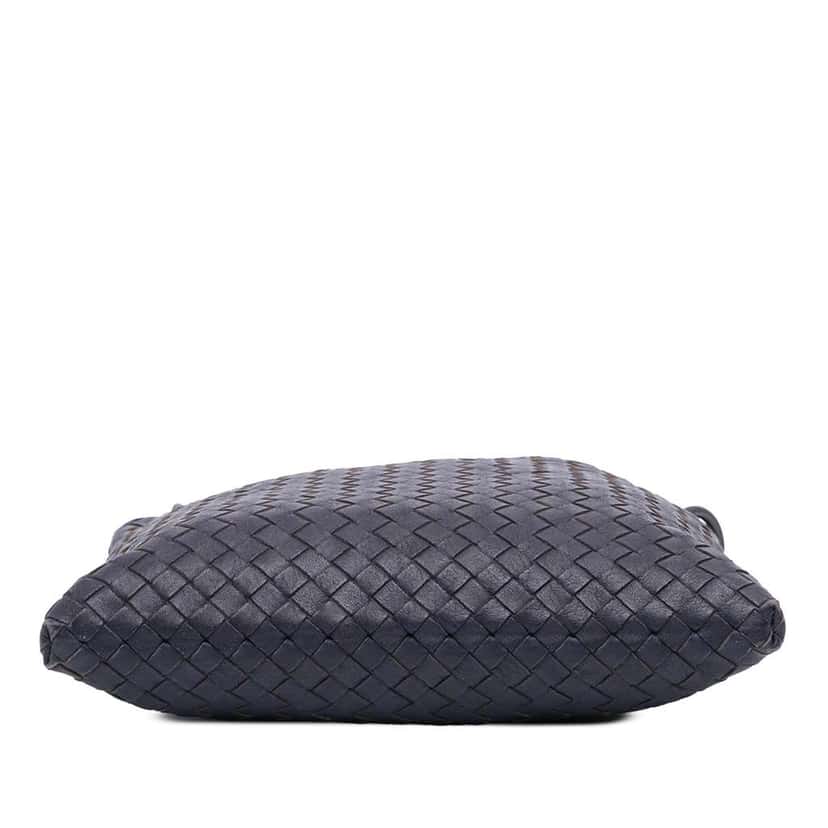 Bottega Veneta Nappa Intrecciato Crossbody Blue Leather Good condition - Inside View