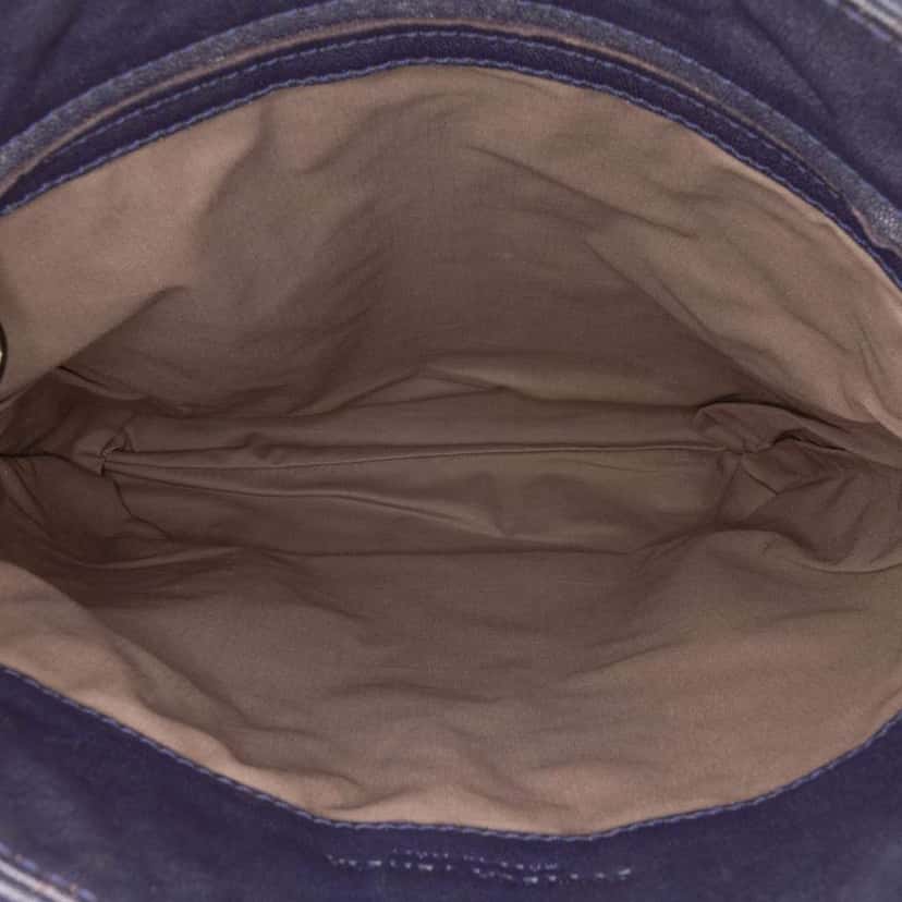 Bottega Veneta Nappa Intrecciato Crossbody Blue Leather Good condition - Model View