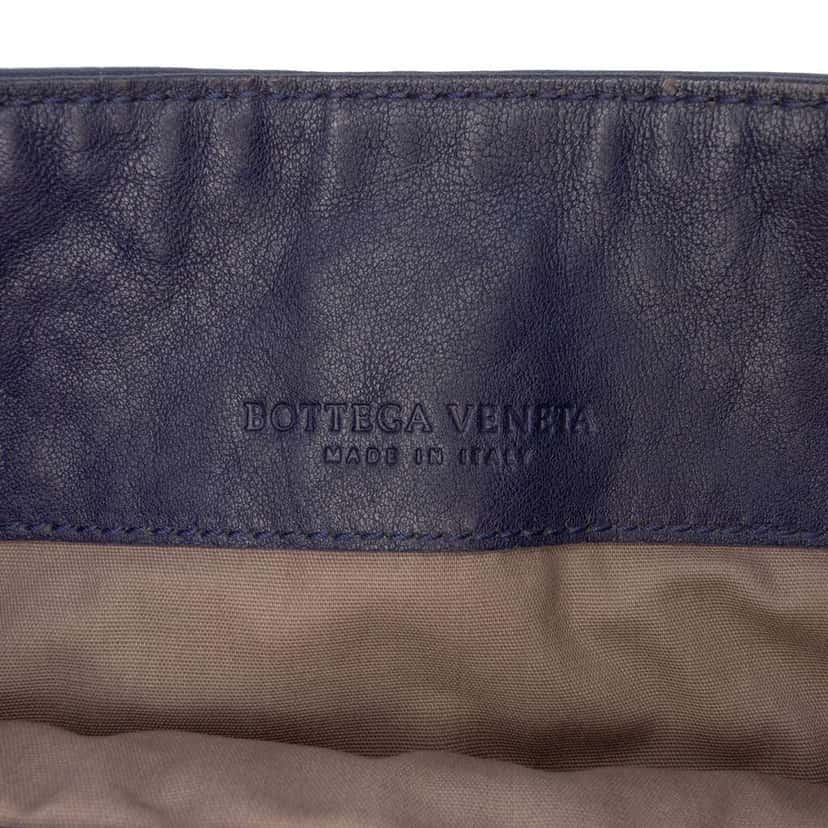 Bottega Veneta Nappa Intrecciato Crossbody Blue Leather Good condition - Box View