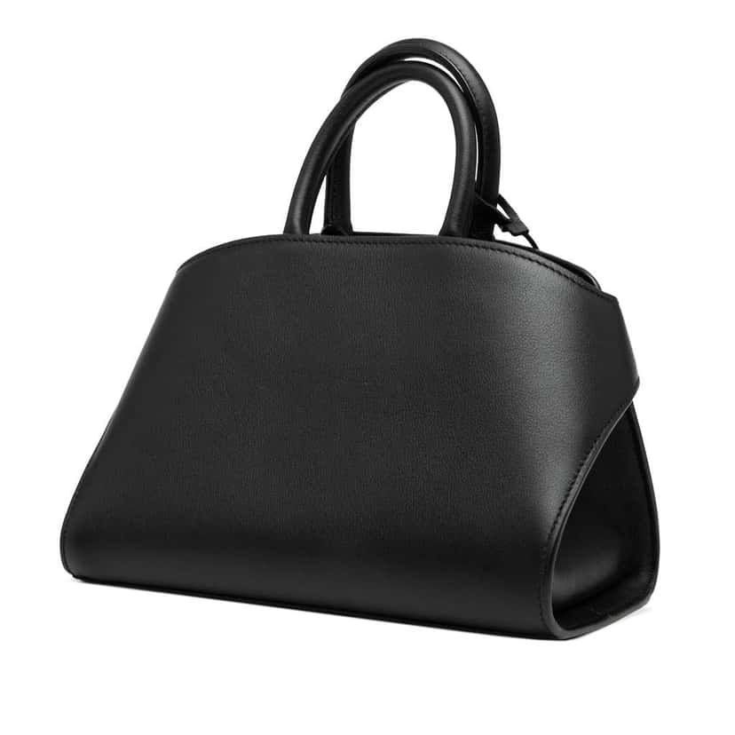 Salvatore Ferragamo Calfskin Hug Handbag XS Black Leather Good condition - Back View