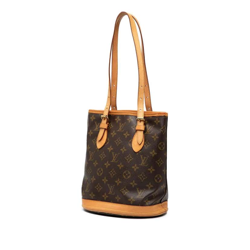 Louis Vuitton Monogram Petit Bucket Brown Good condition - Back View