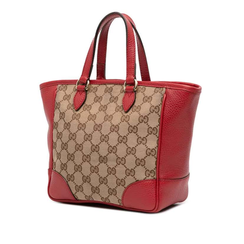 Gucci Small GG Canvas Bree Satchel Brown Canvas Good condition - Back View