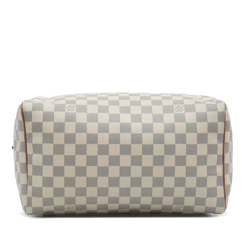 Louis Vuitton Damier Azur Speedy 30 White Good condition - Inside View