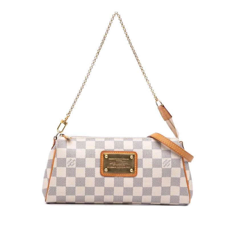 Louis Vuitton Damier Azur Eva White Canvas Good condition - Front View