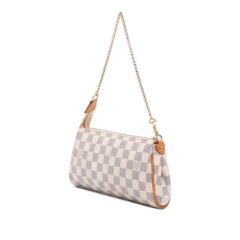 Louis Vuitton Damier Azur Eva White Canvas Good condition - Back View
