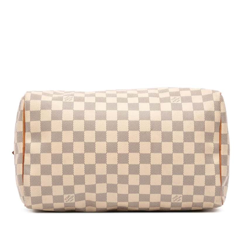 Louis Vuitton Damier Azur Speedy 30 White Good condition - Inside View