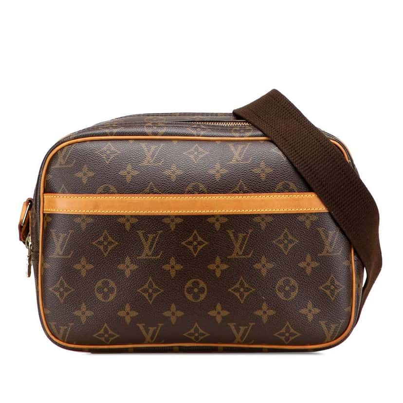 Louis Vuitton Monogram Reporter PM Brown Canvas Good condition - Front View