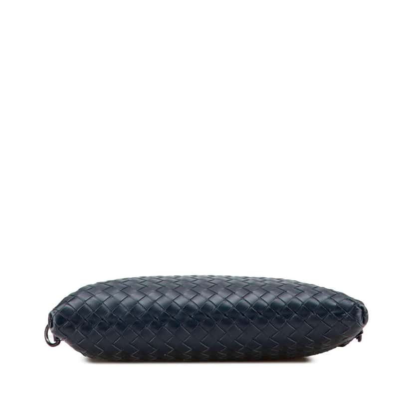 Bottega Veneta Leather Intrecciato Crossbody Blue Leather Good condition - Inside View