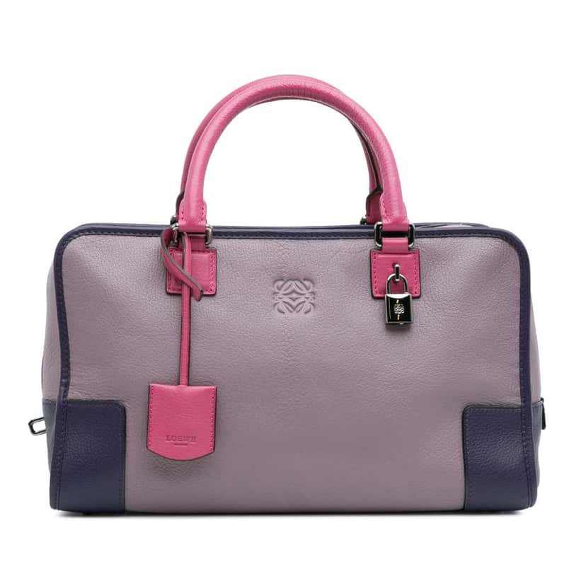 Loewe Tricolor Goatskin Amazona 36 Purple Leather Good condition - Front View