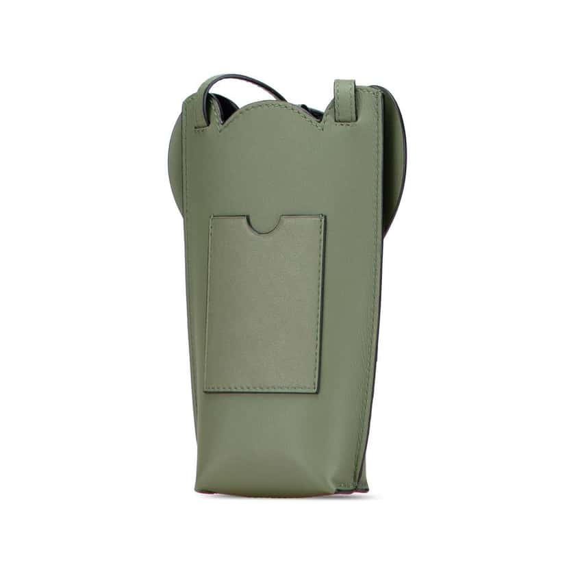 Loewe Leather Elephant Pocket Crossbody Green Leather Good condition - Back View