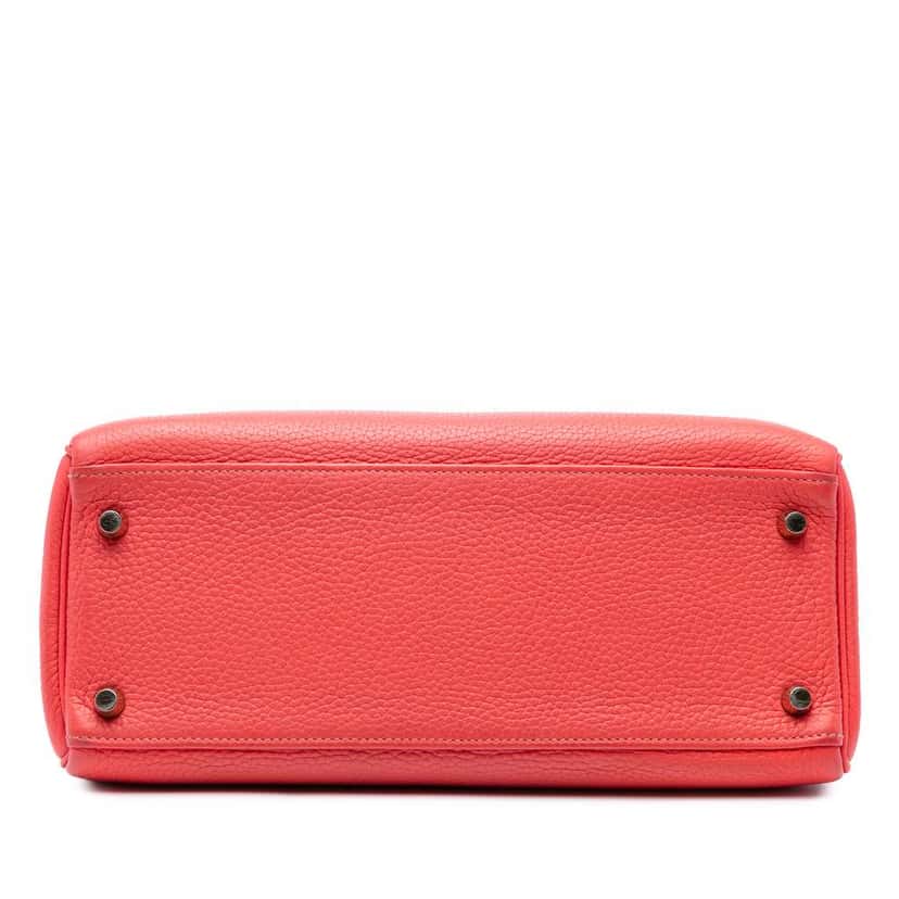 Hermès Togo Kelly II Retourne 28 Red Leather Fair condition - Inside View