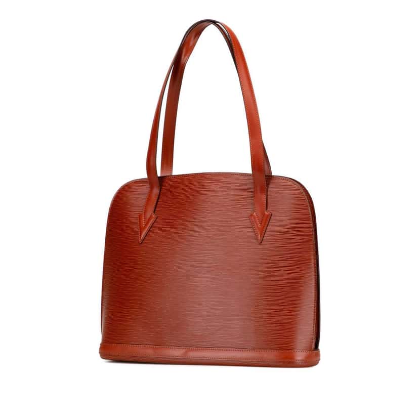 Louis Vuitton Epi Lussac Brown Leather Good condition - Back View