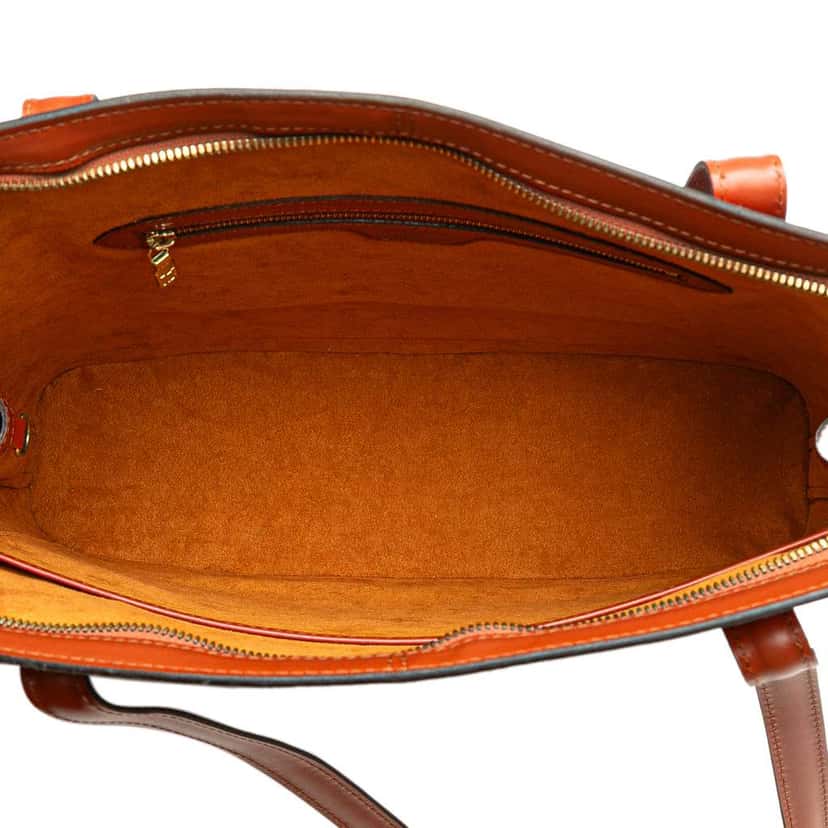 Louis Vuitton Epi Lussac Brown Leather Good condition - Model View