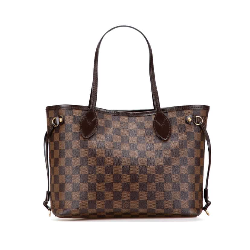 Louis Vuitton Damier Ebene Neverfull PM Brown Canvas Good condition - Front View