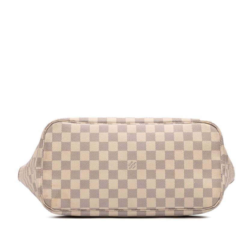 Louis Vuitton Damier Azur Neverfull MM White Good condition - Inside View