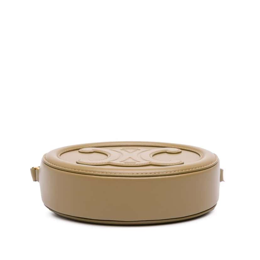 Celine Small Calfskin Cuir Triomphe Oval Crossbody Brown Leather Good condition - Inside View