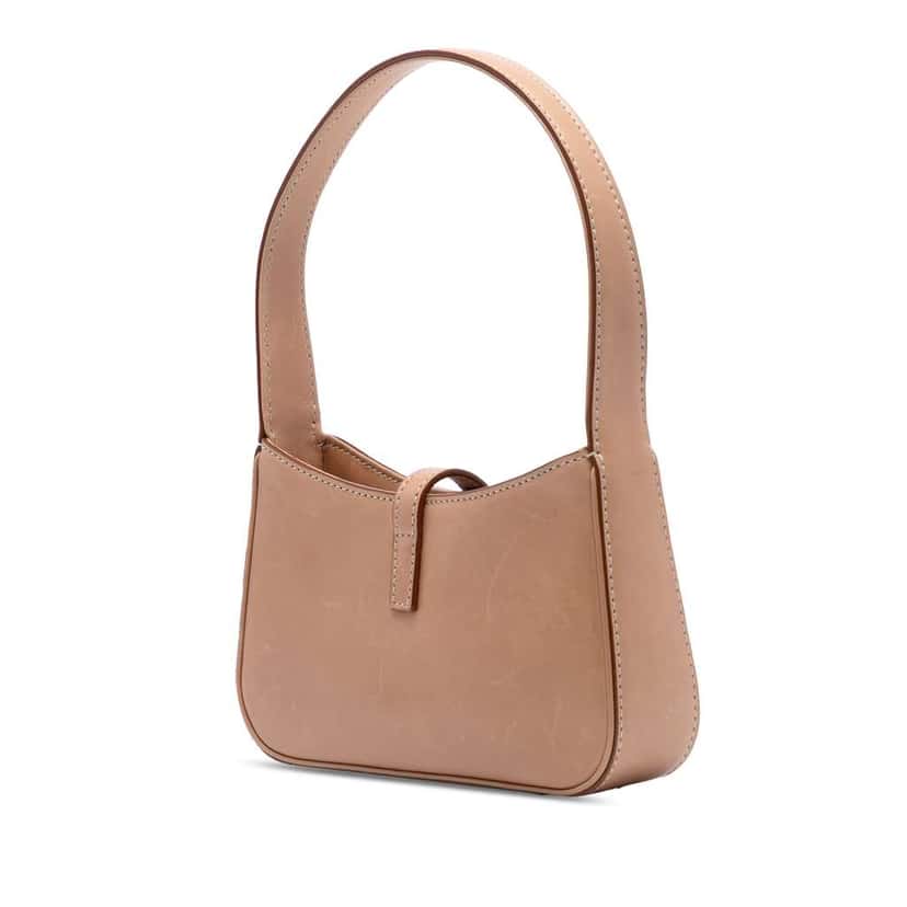 Saint Laurent Mini Smooth Calfskin Le 5 a 7 Hobo Brown Leather Very good condition - Back View