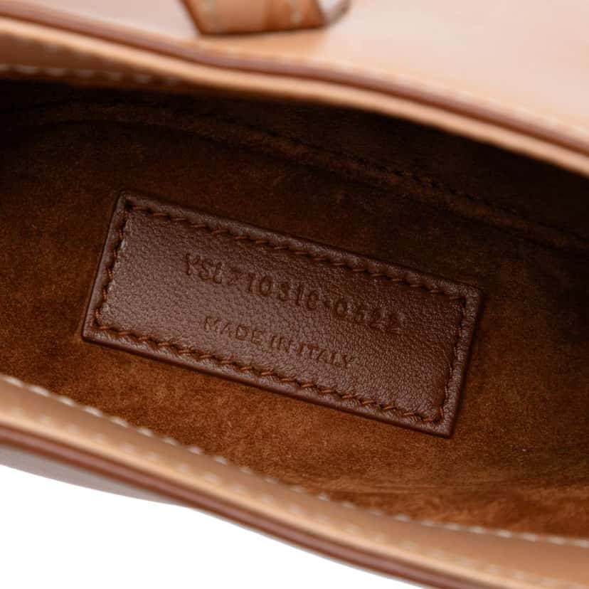Saint Laurent Mini Smooth Calfskin Le 5 a 7 Hobo Brown Leather Very good condition - Box View