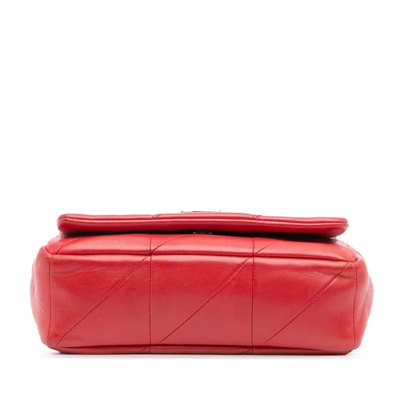 Saint Laurent Small Lambskin Patchwork Jamie Shoulder Bag Red Leather Good condition - Inside View