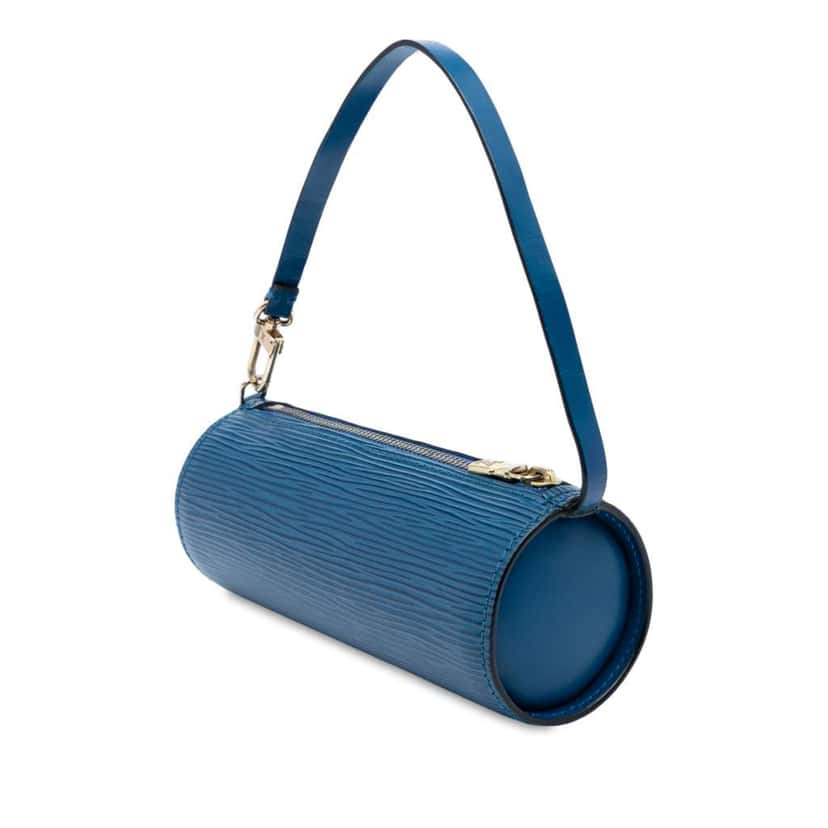 Louis Vuitton Epi Pochette Papillon Blue Leather Good condition - Back View