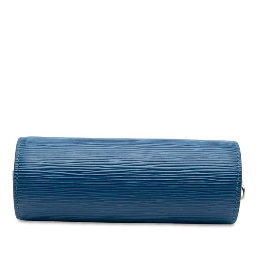 Louis Vuitton Epi Pochette Papillon Blue Leather Good condition - Inside View