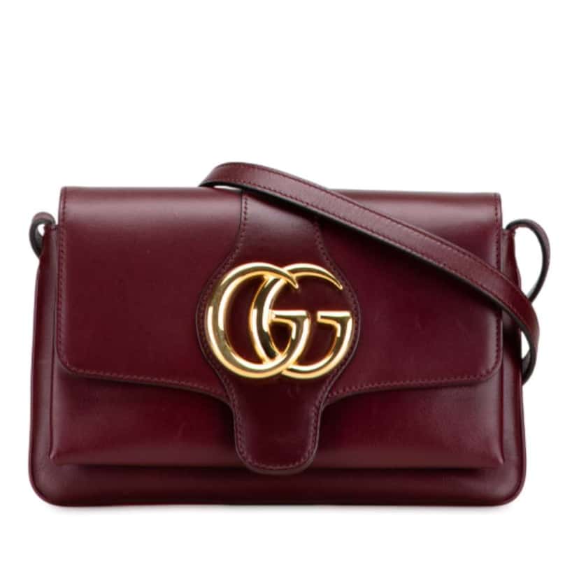 Gucci Small Leather Arli Crossbody Red Leather Good condition - Front View