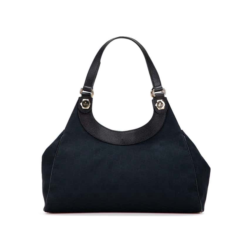 Gucci Medium GG Canvas Charmy Shoulder Bag Blue Canvas Good condition - Front View