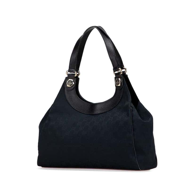 Gucci Medium GG Canvas Charmy Shoulder Bag Blue Canvas Good condition - Back View