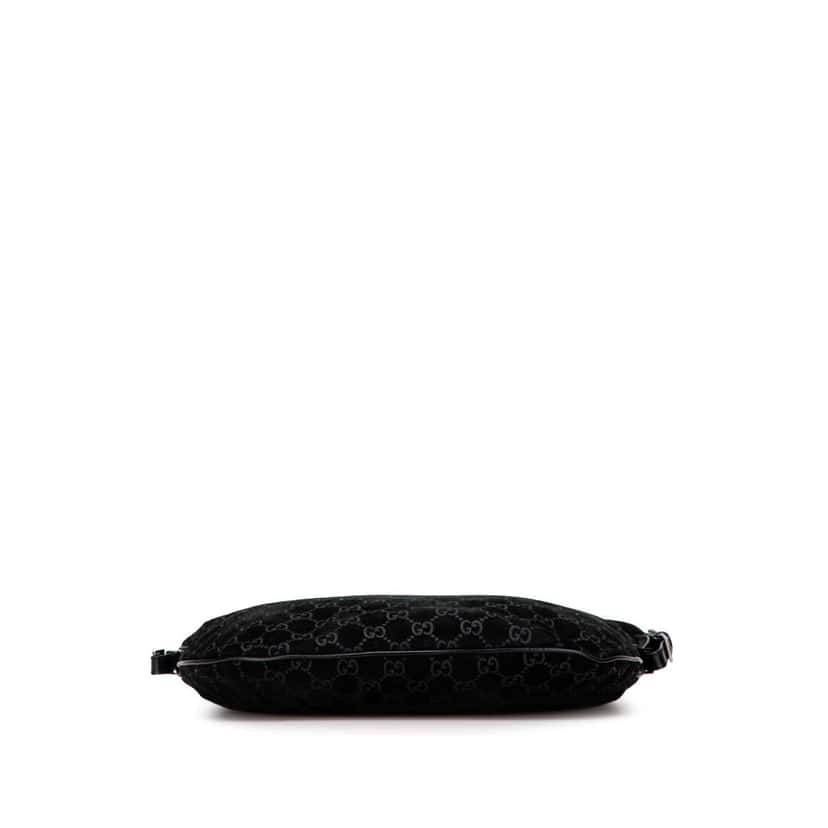 Gucci GG Suede Hobo Black Leather Good condition - Inside View