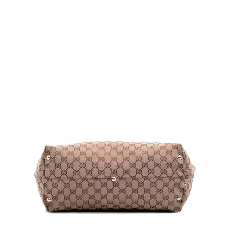 Gucci GG Canvas Icon Bit Tote Brown Canvas Good condition - Inside View