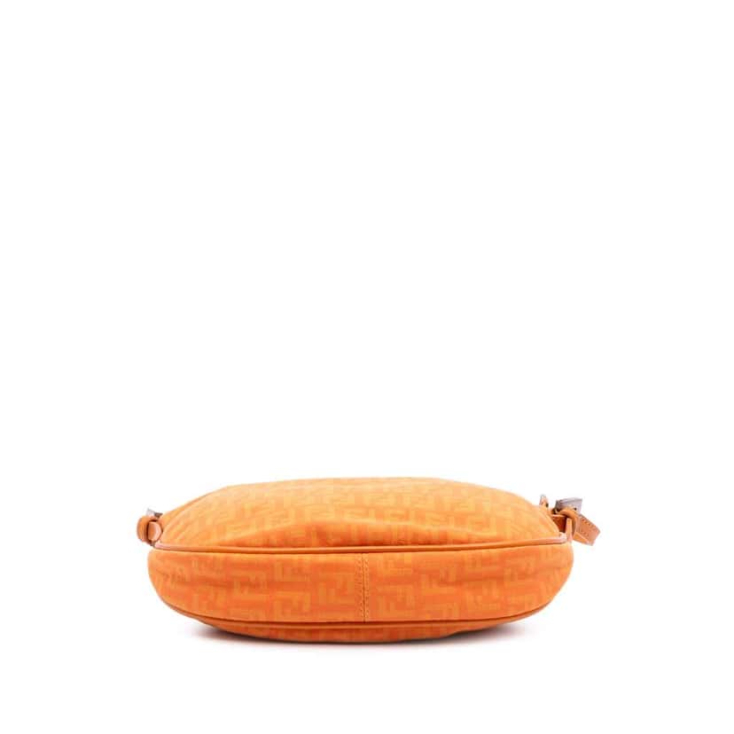 Fendi Zucchino Canvas Hobo Orange Canvas Good condition - Inside View
