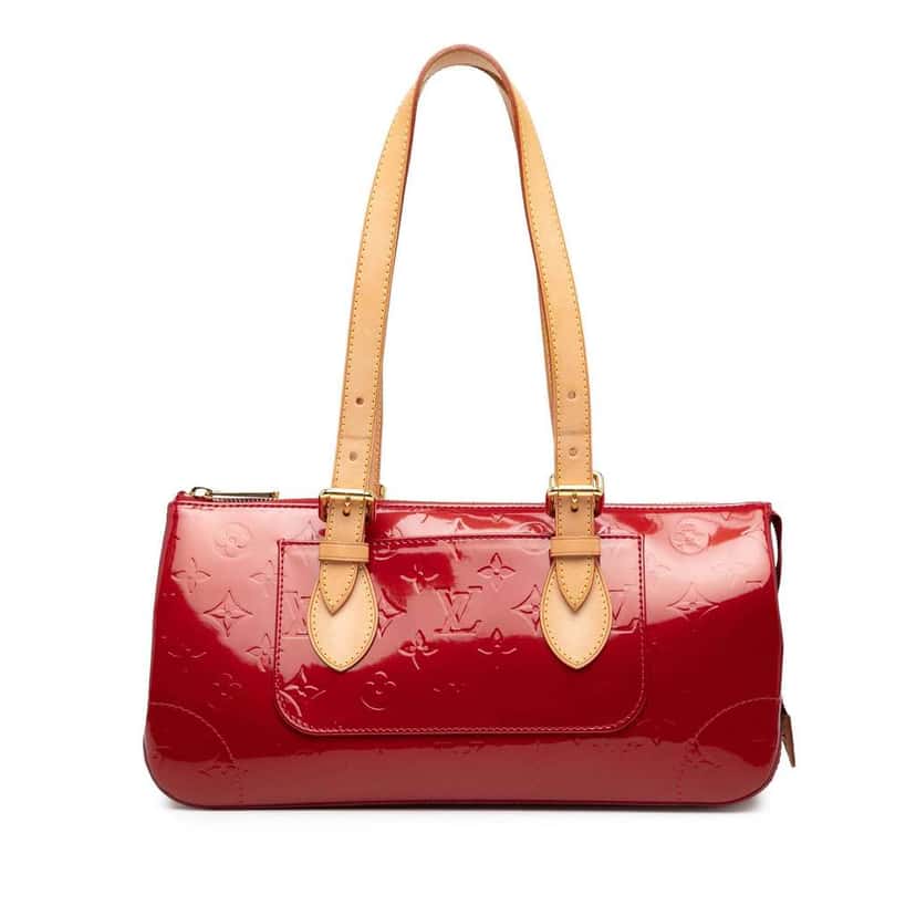 Louis Vuitton Monogram Vernis Rosewood Avenue Red Leather Good condition - Front View
