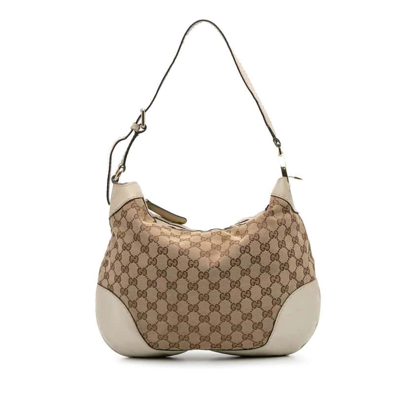 Gucci GG Canvas Charlotte Hobo Brown Canvas Good condition - Front View