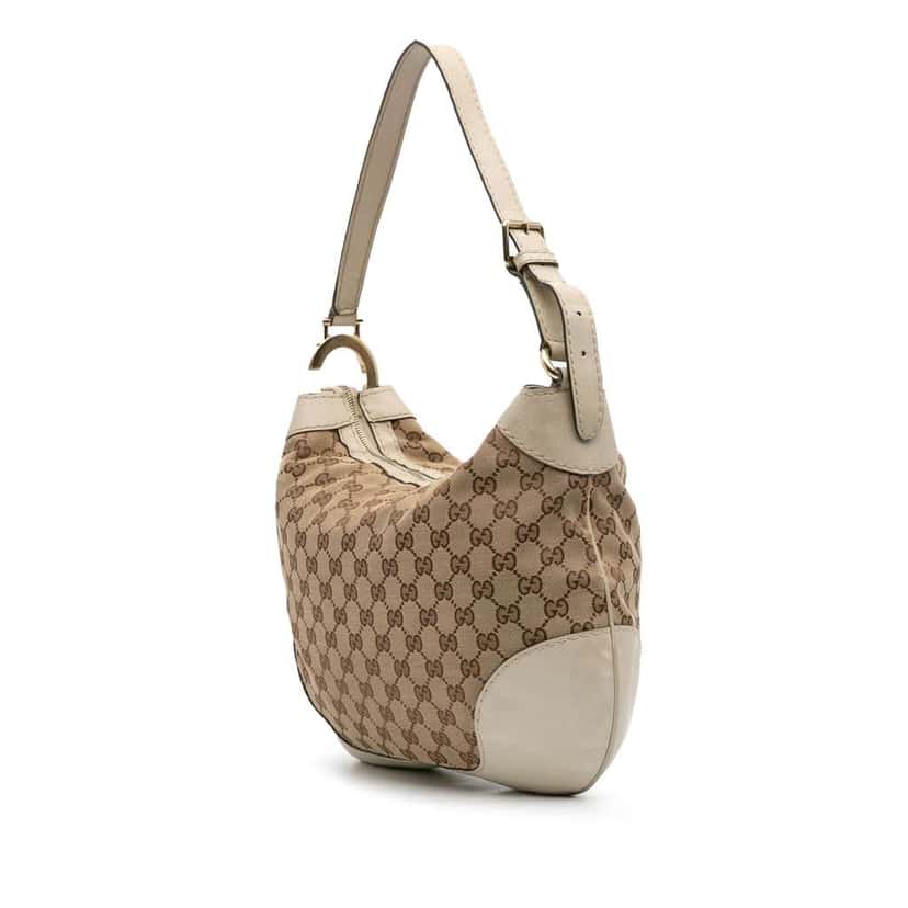 Gucci GG Canvas Charlotte Hobo Brown Canvas Good condition - Back View
