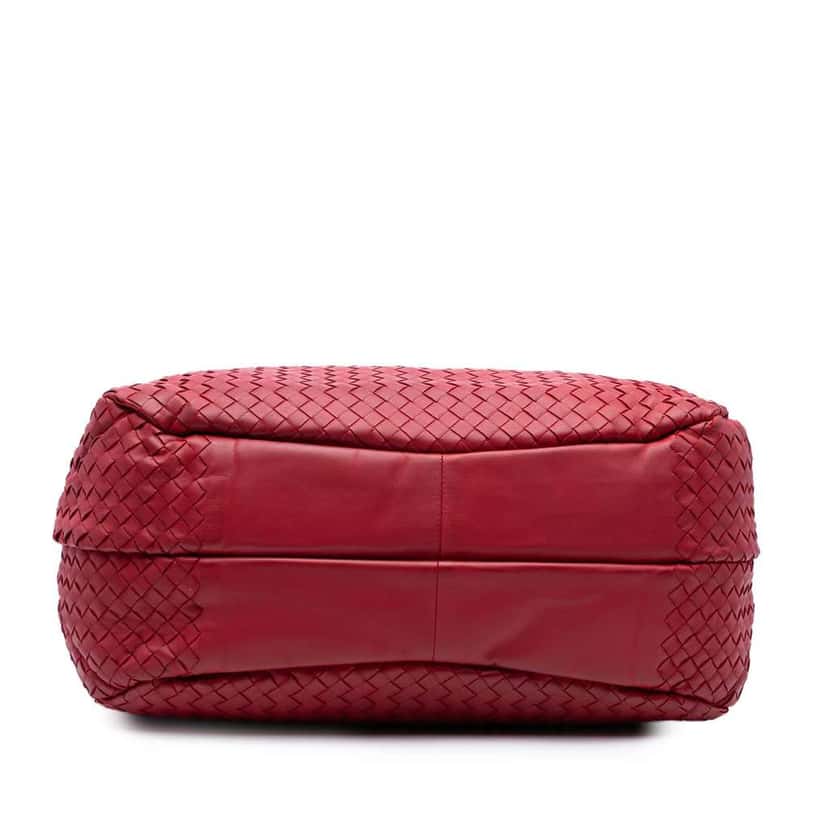 Bottega Veneta Large Nappa Intrecciato Campana Hobo Red Leather Good condition - Inside View
