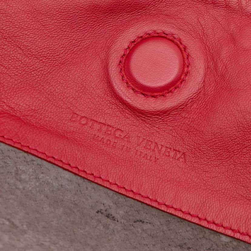 Bottega Veneta Large Nappa Intrecciato Campana Hobo Red Leather Good condition - Box View