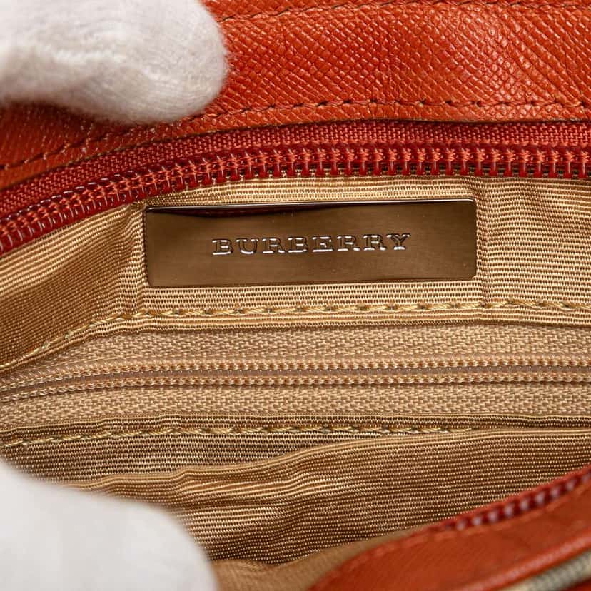 Burberry Nova Check Canvas Crossbody Brown Canvas Good condition - Box View