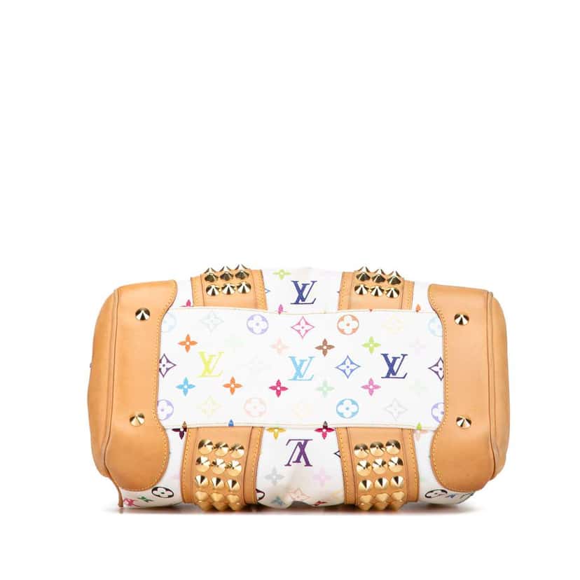 Louis Vuitton Monogram Multicolore Courtney MM White Canvas Good condition - Inside View