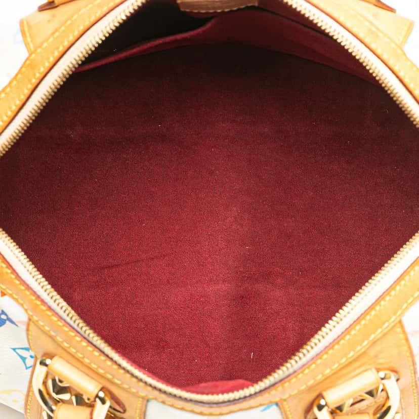 Louis Vuitton Monogram Multicolore Courtney MM White Canvas Good condition - Model View